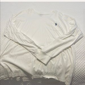 White long sleeve Ralph Lauren shirt
